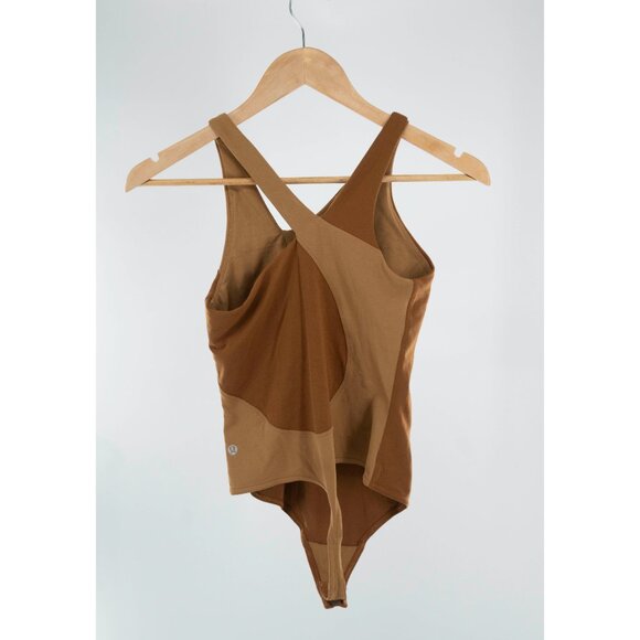 Lululemon Nulu Asymmetrical Bodysuit *Light Support, A/B Cups Copper Brown | 4 - Picture 5 of 10